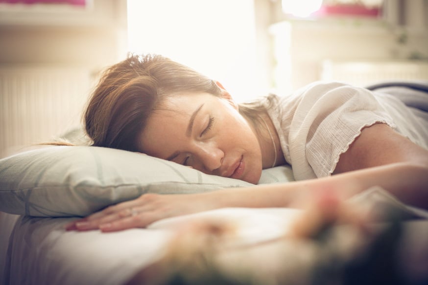 Sleeping.